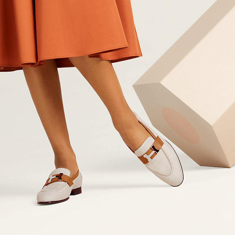 maripirorin HERMES レディース Mocassim Paris - Bege | Hermès Brasil